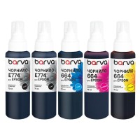 Чорнило Barva Epson 774/664 5x70 мл, special, pigmented 2xBK+C/M/Y (E774-070-MP)