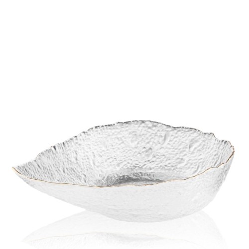 Салатник Ardesto Leaf 21.5см, скло, прозорий (AR5009)