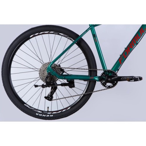 Велосипед Formula 29" ZEPHYR 1.0 HDD рама-19" AL 2026 темно-сріблястий з зеленим (OPS-FR-29-449)