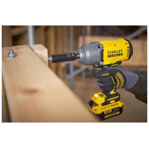 Гайковерт Stanley FatMax, ударний 18V, 4Ah, 950Нм, 2000 об/хв, 2600 уд/хв, 2.66кг (SFMCF940M1)
