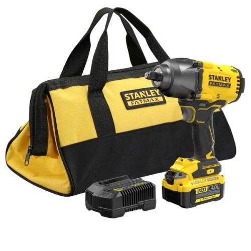 Гайковерт Stanley FatMax, ударний 18V, 4Ah, 950Нм, 2000 об/хв, 2600 уд/хв, 2.66кг (SFMCF940M1)