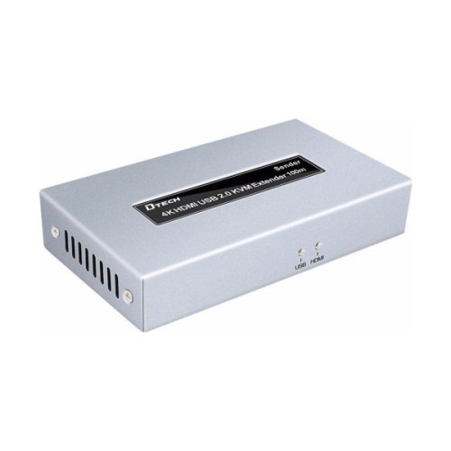 Адаптер HDMI extender 100m UHD 4K/60Hz CAT5E/6 + USB 2.0 Dtech (DT-7051)