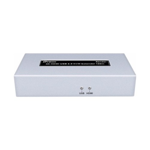 Адаптер HDMI extender 100m UHD 4K/60Hz CAT5E/6 + USB 2.0 Dtech (DT-7051)