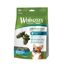 Ласощі для собак Whimzees Alligator S 24 шт (8718627752586)
