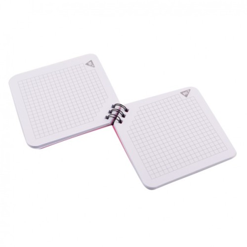 Блокнот Yes 110x110 мм 80 аркушів на cпіралі Hey Helly клітинка (151821)