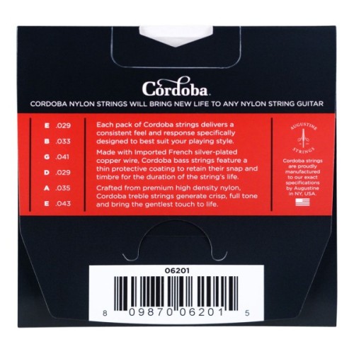Струни для гітари Cordoba Nylon Guitar Strings - Medium (06201)
