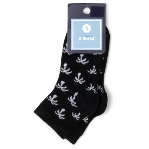 Шкарпетки дитячі UCS Socks із пальмами (M0C0101-2480-3B-black)