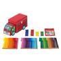 Фломастери Faber-Castell Машинка в подарунковій металевій коробці Connector 33 кольора (25592)