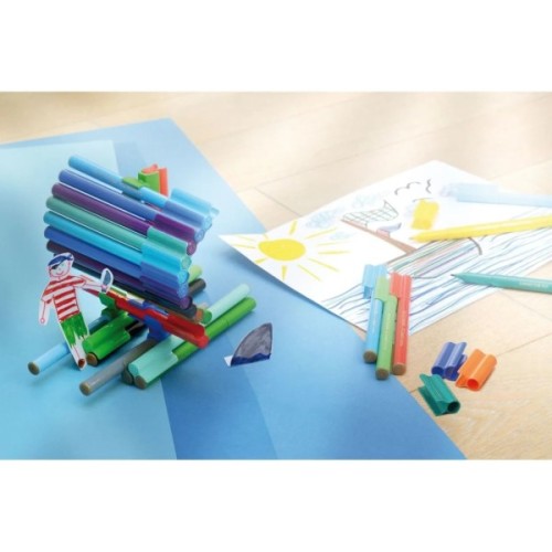 Фломастери Faber-Castell Машинка в подарунковій металевій коробці Connector 33 кольора (25592)