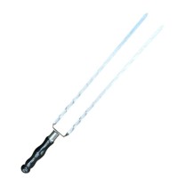 Шампур Metalzavod Подвійний 630х12х3мм чорний (DBL-SHMP-DR-630x12x3-BL)