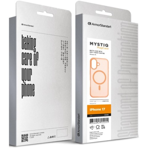 Чохол до мобільного телефона Armorstandart Mystiq MagCase Apple iPhone 17 Orange (ARM91593)