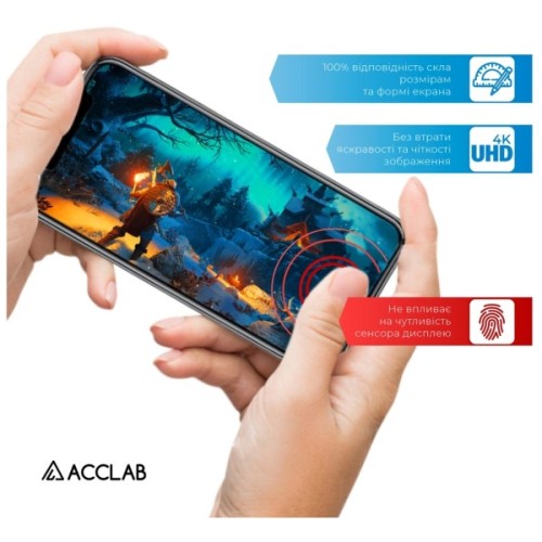 Скло захисне ACCLAB Full Glue Samsung A10 Black (1283126508509)