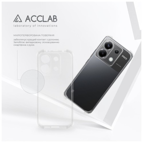 Чохол до мобільного телефона ACCLAB TPU ShockProof Poco X6 Transparent (1283126611049)