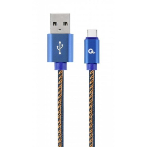 Дата кабель USB 2.0 AM to USB-C 2.0m Cablexpert (CC-USB2J-AMCM-2M-BL)