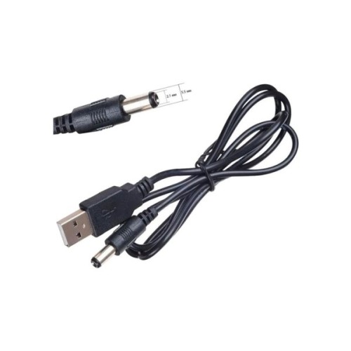 Кабель живлення USB to DC 5.5x2.1mm 5V 1.0m Dynamode (DM-USB-DC-5.5x2.1mm)