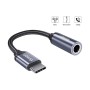 Перехідник USB-C M to 3.5mm F 0.12m gray Essager (EZJE01-0G)