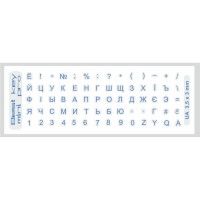 Наклейка на клавіатуру BestKey mini Pro 3,5х3мм, прозора основа, 70, синій (BKmPRO/BluTr/052)