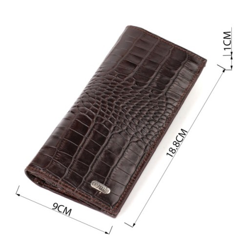 Гаманець Canpellini З натуральної шкіри Коричневий (21907)