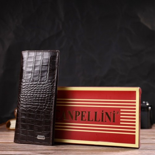 Гаманець Canpellini З натуральної шкіри Коричневий (21907)