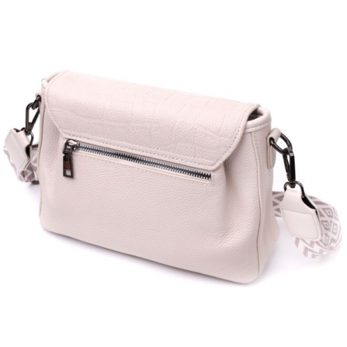 Сумка Vintage З натуральної шкіри Біла (22331)