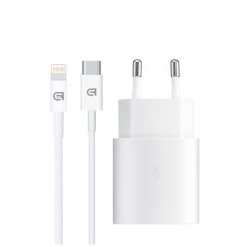 Зарядний пристрій Armorstandart AR-TA800W USB-C 25W White + cable USB-C to Lightning (ARM77719)