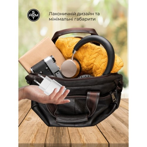 Зарядний пристрій Armorstandart AR-TA800W USB-C 25W White + cable USB-C to Lightning (ARM77719)