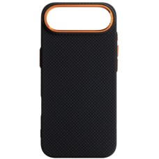 Чохол до мобільного телефона Armorstandart LikeCarbon2 SE MagCase Apple iPhone 17 Air Kevlar Black Orange (ARM89166)