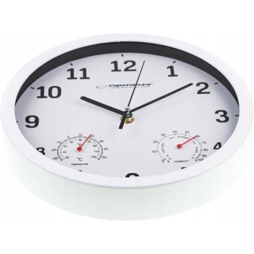 Настінний годинник Esperanza Wall Clock Lyon 25см White (EHC016W)