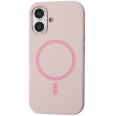 Чохол до мобільного телефона BeCover FIBRA Silicone OmniMag Apple iPhone 16 Light Pink (716229)