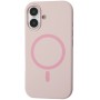 Чохол до мобільного телефона BeCover FIBRA Silicone OmniMag Apple iPhone 16 Light Pink (716229)