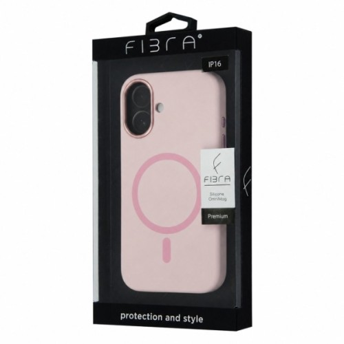 Чохол до мобільного телефона BeCover FIBRA Silicone OmniMag Apple iPhone 16 Light Pink (716229)