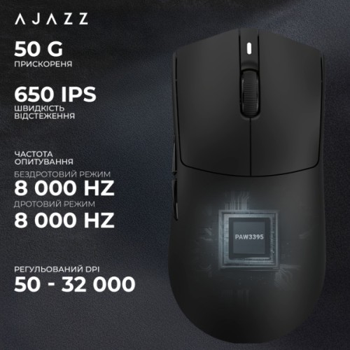 Мишка Ajazz AJ139 Near Link V3 Pro+ Wireless/Bluetooth/USB White (AJ139-NL-V3-PRO-W)