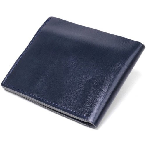 Портмоне Shvigel Шкіряне Синє (16444)