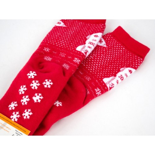 Шкарпетки дитячі Bross махрові новорічні (9899-2-4-red)