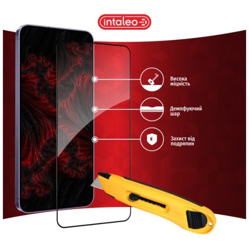 Скло захисне Intaleo Full Glue Samsung Galaxy S24 Plus Black (1283126590245)