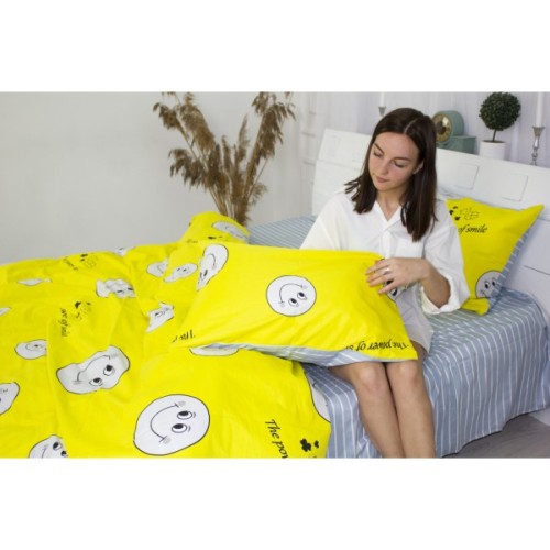 Простирадло MirSon Сатин Premium 22-1146 Felikin 180x220 см (2200001979307)