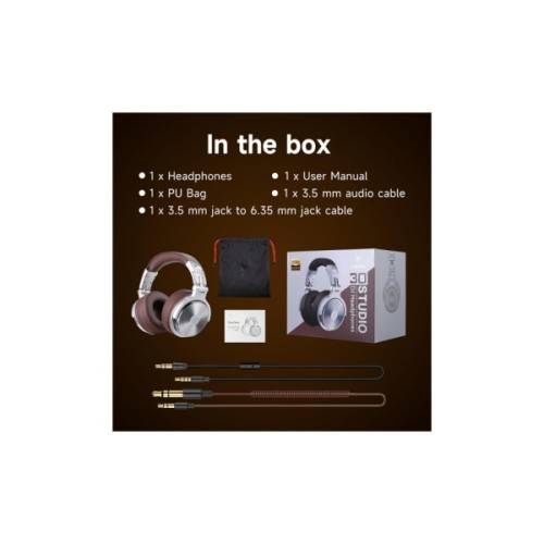 Навушники OneOdio Pro 30 3,5мм/6,35мм Silver (Pro 30 Silver)