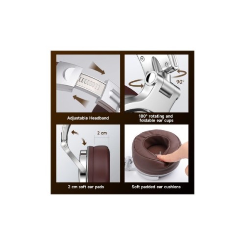 Навушники OneOdio Pro 30 3,5мм/6,35мм Silver (Pro 30 Silver)