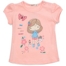 Футболка дитяча Breeze з дівчинкою (18655-110G-peach)