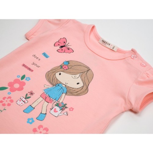 Футболка дитяча Breeze з дівчинкою (18655-110G-peach)