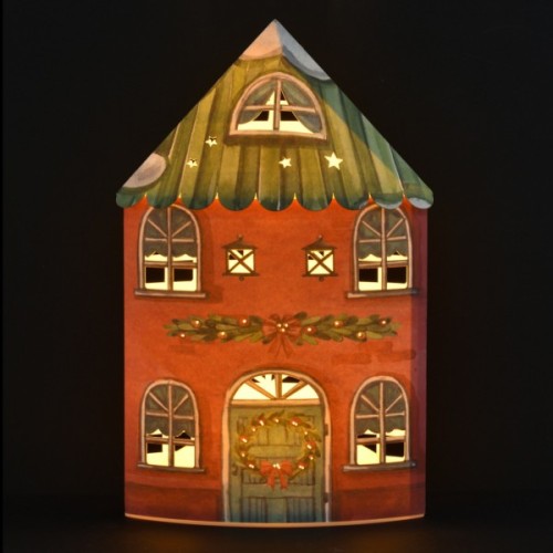 Прикраса декоративна YES! Fun Будиночок-світильник Картон LED 21см (801214)