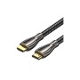 Кабель мультимедійний HDMI M to HDMI M 3.0m V2.0 4K60Hz braided zinc alloy black Vention (ALMBI)