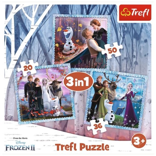 Пазл Trefl Frozen Чарівна історія 3 in1 (5900511348538)