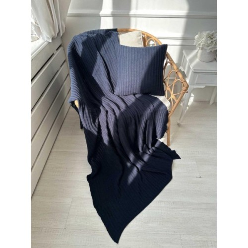 Плед Прованс COTTON синій 120 х 200 см (039530)