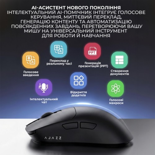 Мишка Ajazz AJ200 Near Link AI MC Wireless/Bluetooth/USB White (AJ200-NL-AI-MC-W)