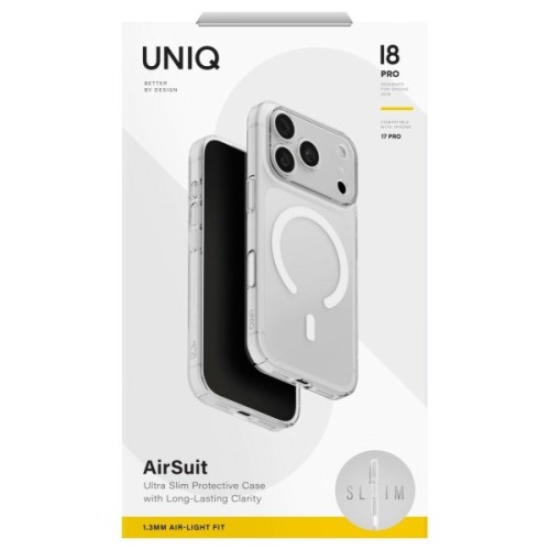 Чохол до мобільного телефона Uniq Airsuit iPhone 18 Pro/17 Pro Magclick Charging Transparent (8886463698761)