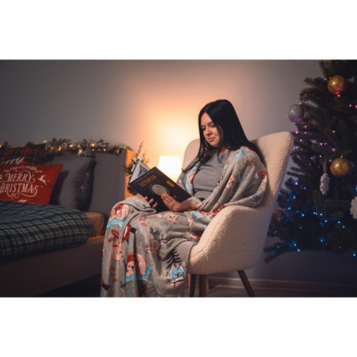 Плед Ardesto Christmas Flannel 160х200см, 100% поліестер, різдвяні котики (ART0120PB)