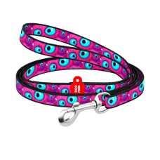Повідець для котів WAUDOG Nylon "Око монстра" Ш 10 мм Д 122 см (369-4049)