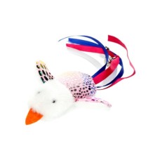 Іграшка для котів Hippie Pet Пташка рожева 7.5 см (HIPCT2304040RO)