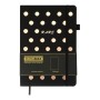 Книга записна Buromax RELAX А5 96 аркушів, чистий (чорн. бум.) золотий (BM.295422-23)